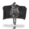 Special Sale: Ride or Die Couple Skull Lovers Hooded Blanket - designfullprint