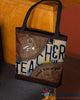 Gift For Teacher Teacher Gifts Leather Pattern Print Tote Bag HG