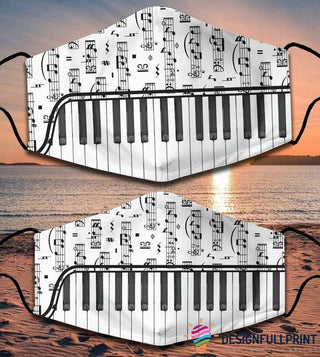 Musical Piano Keys Themed Cloth Mask HG
