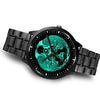 Green Raven Viking Watch - Leather/Stainless Steel Band 001