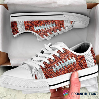Football All Over Printed LowTop Canvas Shoes NH
