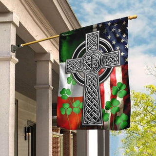 Irish Shop Irish By Blood Shamrock American By Birth US FLag LN