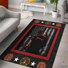 Firefighter Red Line First Responder Rug CH