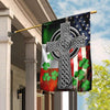Irish Shop Irish By Blood Shamrock American By Birth US FLag LN