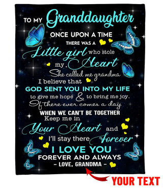 To My Granddaughter Blanket Sherpa Blanket HG