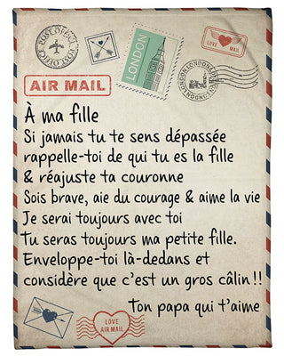 A Mi Fille Papa Classic Blanket HG