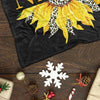 Custom Title Sunflower Blanket with Grandkids  Names