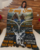 Gift For Dad Wherever Your Journey In Life Deer Dad To Son Drawstring Blanket HG