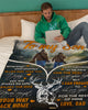 Gift For Dad Wherever Your Journey In Life Deer Dad To Son Drawstring Blanket HG