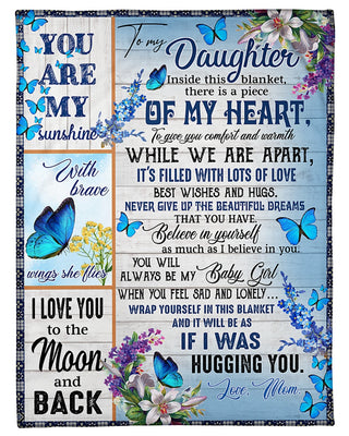 Gift For Mom To My Daughter Gift From Mom Blanket HG Mother Day Gift