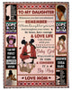 Gift For Mom Whenever U Feel Overwhelmed Black Mom to Daughter Blanket HG