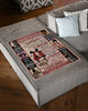 Gift For Mom Whenever U Feel Overwhelmed Black Mom to Daughter Blanket HG