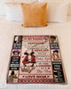 Gift For Mom Whenever U Feel Overwhelmed Black Mom to Daughter Blanket HG