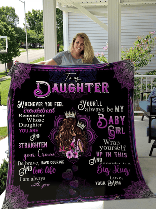 Gift For Mom Mom To My Daughter Gift For Daughter Blanket HG