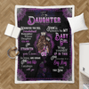 Gift For Mom Mom To My Daughter Gift For Daughter Blanket HG
