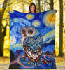 Owl Owls Lover Owl Lovey Blanket Owl Blanket Owl Baby Blanket Sherpa Blanket HG