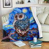 Owl Owls Lover Owl Lovey Blanket Owl Blanket Owl Baby Blanket Sherpa Blanket HG