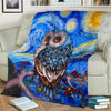 Owl Owls Lover Owl Lovey Blanket Owl Blanket Owl Baby Blanket Sherpa Blanket HG