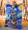 Owl Owls Lover Owl Lovey Blanket Owl Blanket Owl Baby Blanket Sherpa Blanket HG