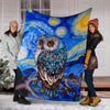 Owl Owls Lover Owl Lovey Blanket Owl Blanket Owl Baby Blanket Sherpa Blanket HG