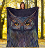 Owl Baby Blanket  Owl Lovey Blanket Owl Blanket Sherpa Blanket HG