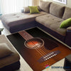 Guitar Rug Gift For Music Lover Gift For Musician Black Guitar Area Rug HG