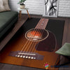 Guitar Rug Gift For Music Lover Gift For Musician Black Guitar Area Rug HG