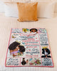 Gift For Mom To My Daughter Whenever U feel Overwhelmed Mom Blanket HG