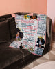 Gift For Mom To My Daughter Whenever U feel Overwhelmed Mom Blanket HG