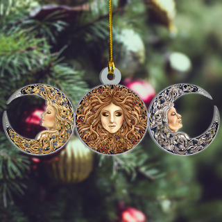 The Wiccan Triple Goddess Mica Ornament LH