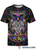 Electro Owl Owl Tshirt Owl Shirts Owl Shirt Mens Owl T Shirts For Ladies 3D T-Shirt