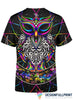 Electro Owl Owl Tshirt Owl Shirts Owl Shirt Mens Owl T Shirts For Ladies 3D T-Shirt