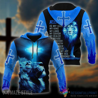 Gift For Christian Blue Christian Jesus Catholic Hoodie LH