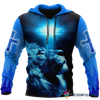 Gift For Christian Blue Christian Jesus Catholic Hoodie LH