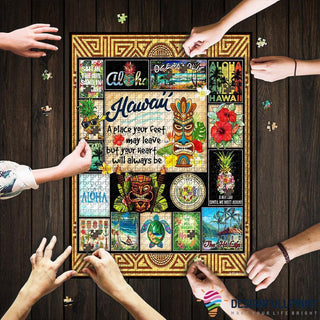 My Heart Is In Hawaii Jigsaw Puzzle