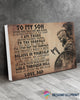 Gift For Viking Lover Gift For Dad To My Son Viking Canvas To My Son Love Dad Canvas HG