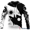 Gift For Viking Lover Skoll and Hati Viking Hoodie HG