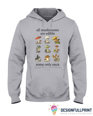 Grey Mushrooms Sweater Hoodie LH