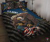 Gift For Veteran Lover Gift For Army Military Gifts Gift For Army Army Veteran Quilt Bedding Set LH