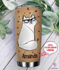 Cat Touch My Coffee I Will Slap You So Hard Even Google Cant Find You Personalized Tumbler HH