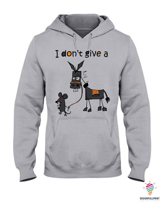 I Don't Give A Rat'Ass Funny Hoodie PA