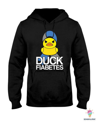 Diabetes Cute Duck Fiabetes  Diabete Awareness Hoodie PA