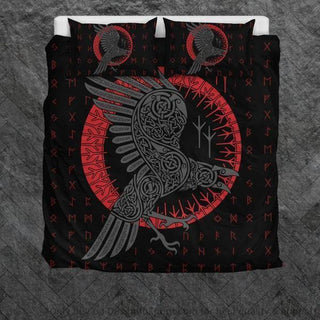 Gift For Viking Lover Ragnar s RavenViking Duvet Cover Viking Bedroom Set Viking Bedding Set HG