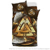 Gift For Viking Lover Triskele Valknut Celtic Knot Viking Duvet Cover Viking Bedroom Set Viking Bedding Set HG