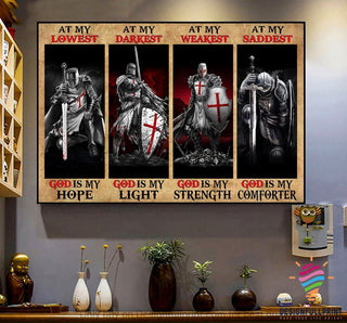 Knights Templar Full Of God Canvas HG