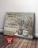 Custom Name Canvas - Heaven In Our Home Hummingbirds And Pussy Willow Canvas HG