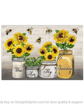 You Are My SunShine Music Sheet Bee Canvas HG