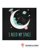 I Need My Space Alien Face Mask Alien PA Cloth Mask