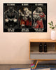 Pitbull Boxing Be Strong Pitbull US Marine Poster HG HG Gifts For Dog Lovers