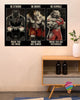 Pitbull Boxen Seien Sie stark Pitbull US Marine Poster HG Gifts For Dog Lovers